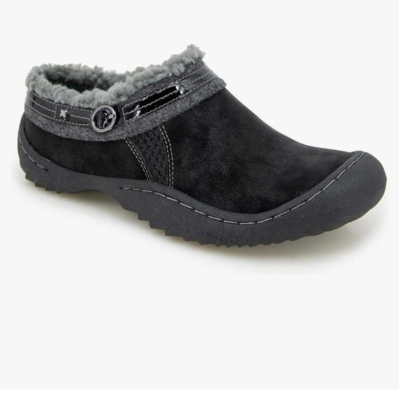 JBU Shoes - JBU Ginger Faux Shearling Lined Slip On Casual Mules 6